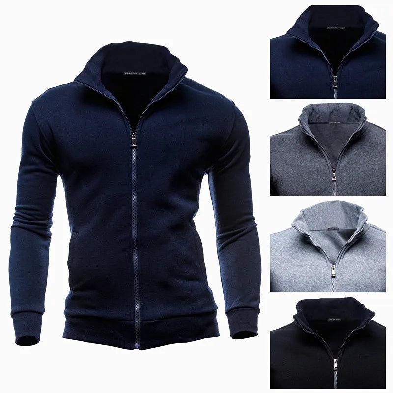 Pull homme col zippé