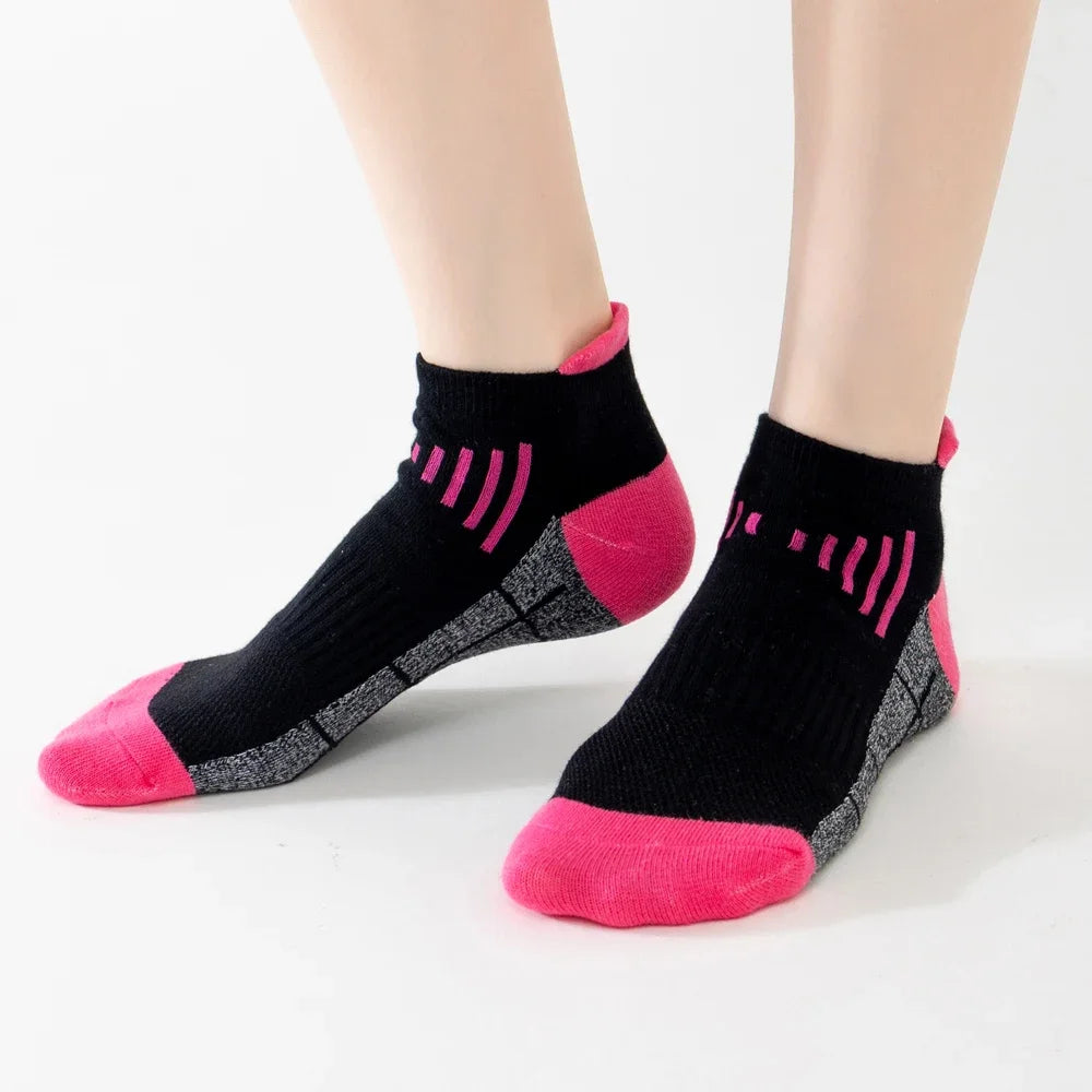 Lot de 3 paires de chaussettes en coton biologique pour femme, respirantes, pour course à pied, été, fines