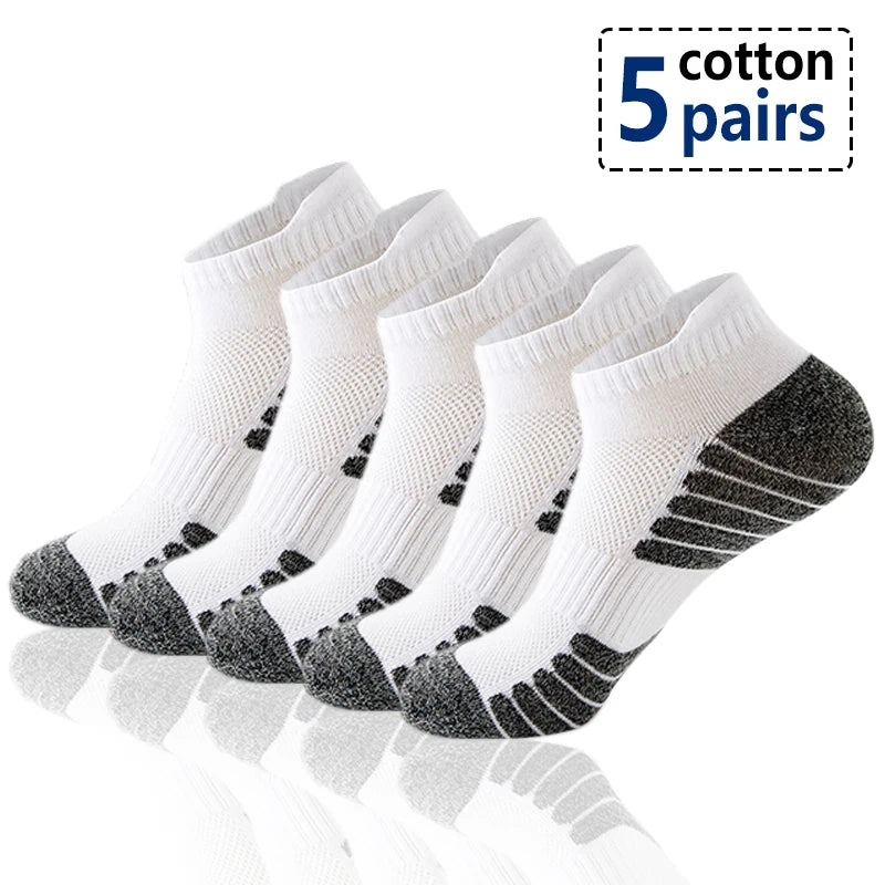 Lot de 5 paires de chaussettes pour homme et chaussettes courtes pour homme