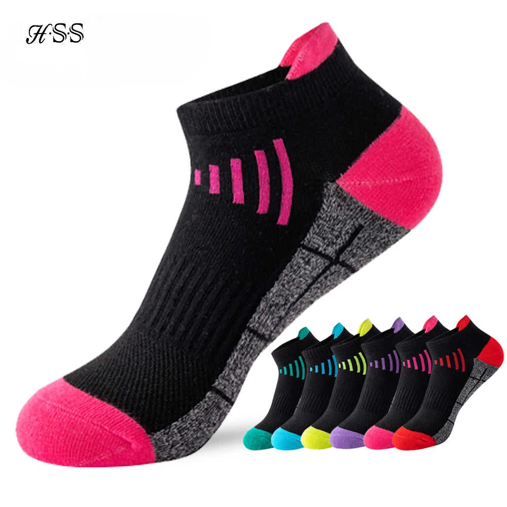 Lot de 3 paires de chaussettes en coton biologique pour femme, respirantes, pour course à pied, été, fines